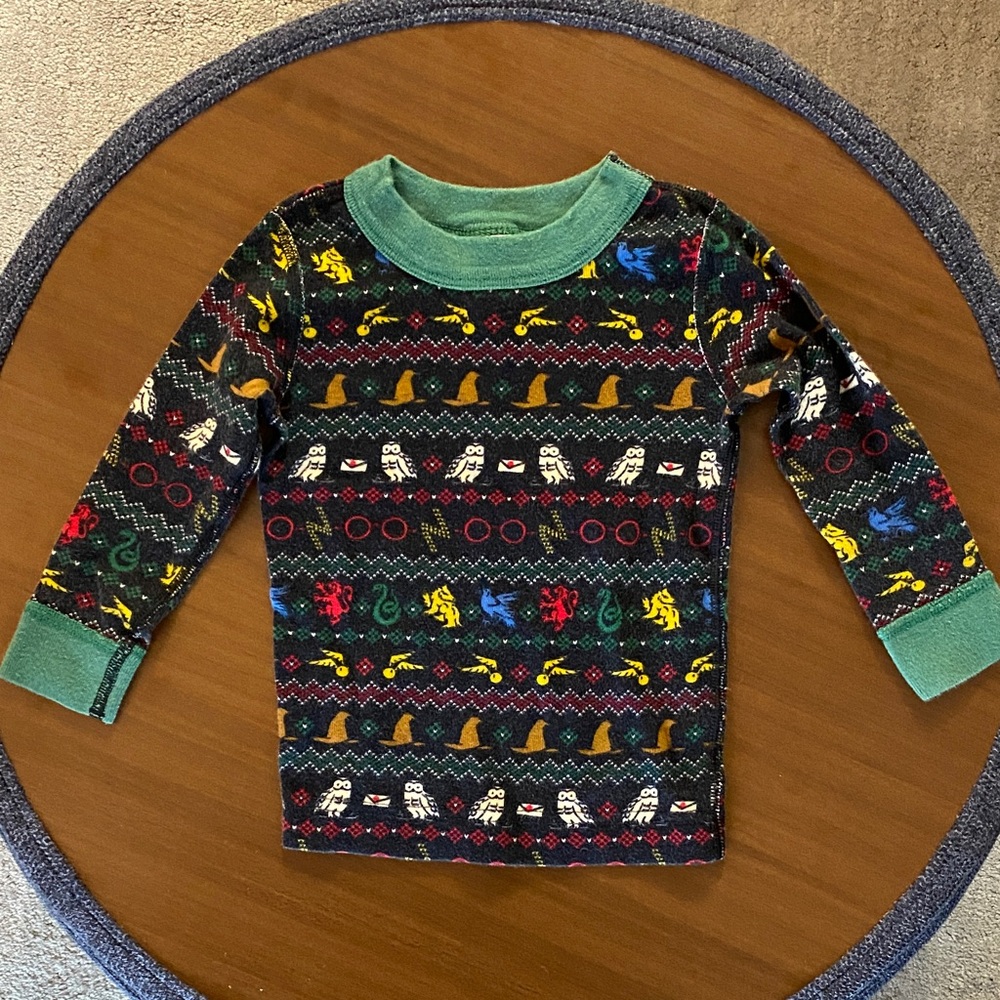 Hanna Andersson Harry Potter Kids Long John Pajama Top. Size 2T